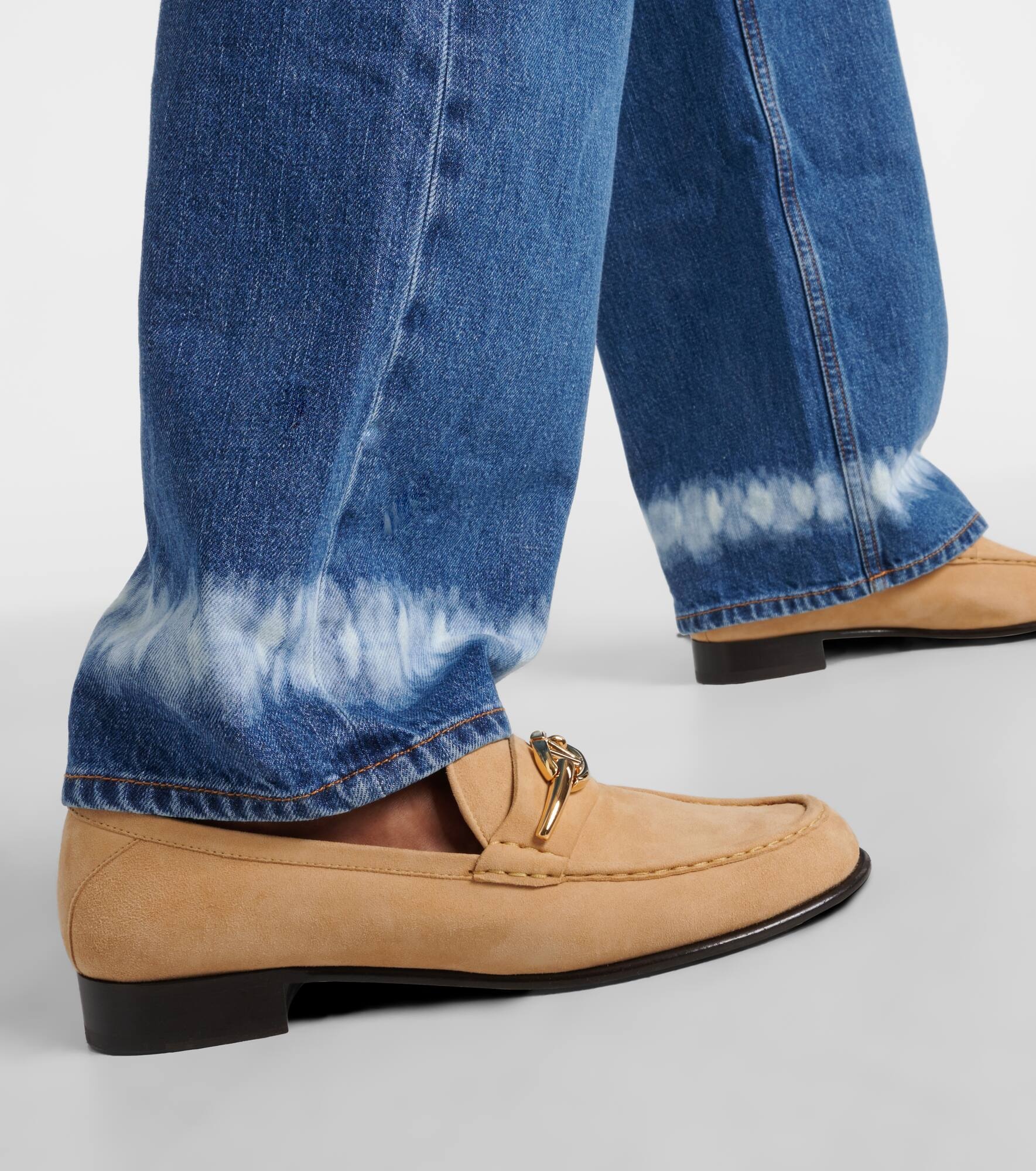 VLogo Signature suede loafers - 7