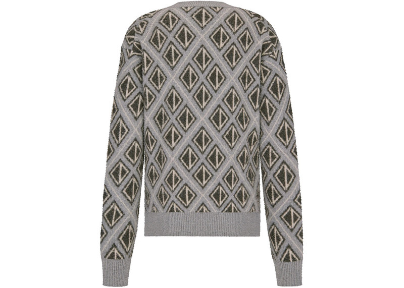 Dior Dior x CACTUS JACK Sweater with CD Diamond Motif Gray outlook
