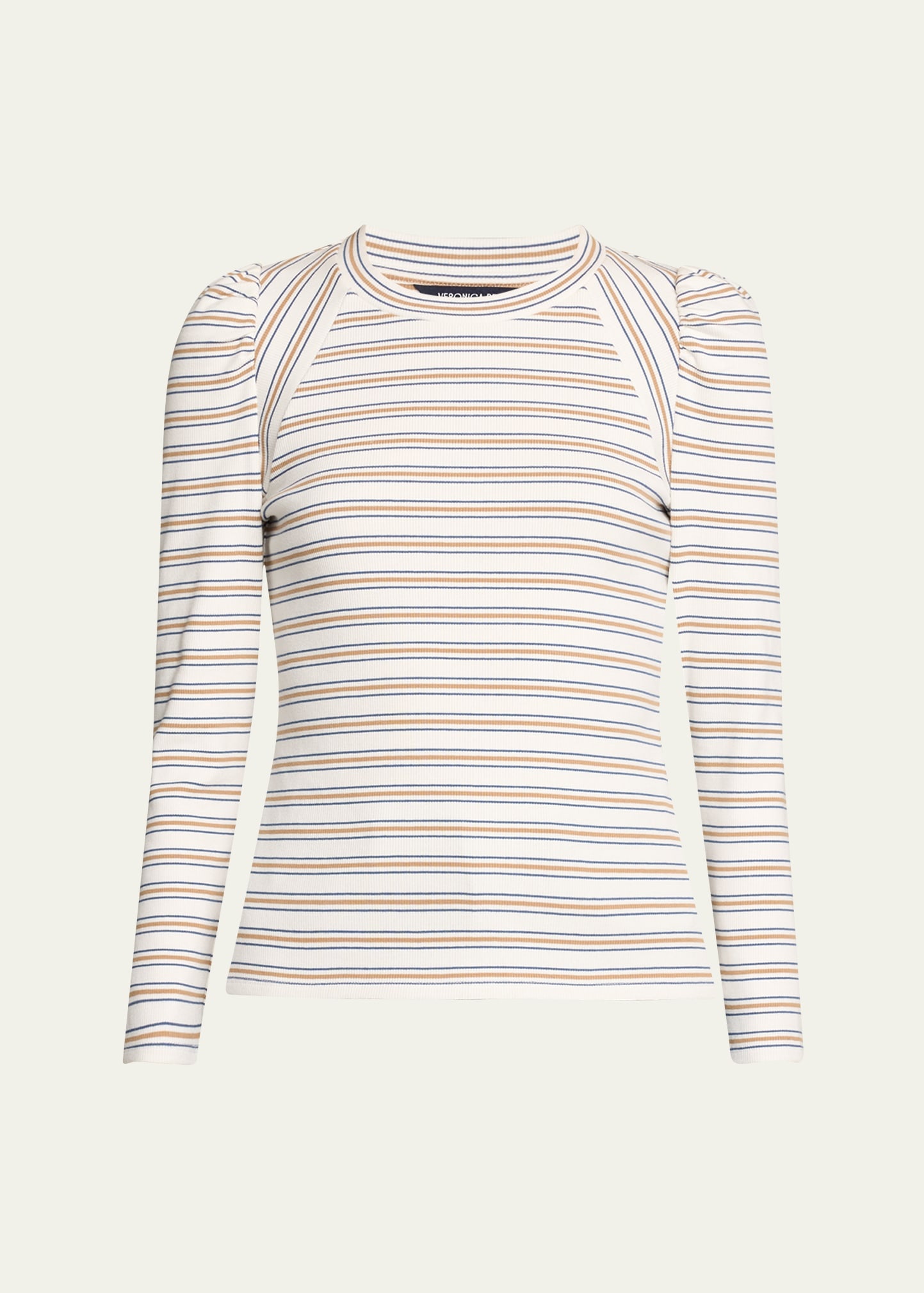 Delano Stripe Puff-Sleeve Top - 1