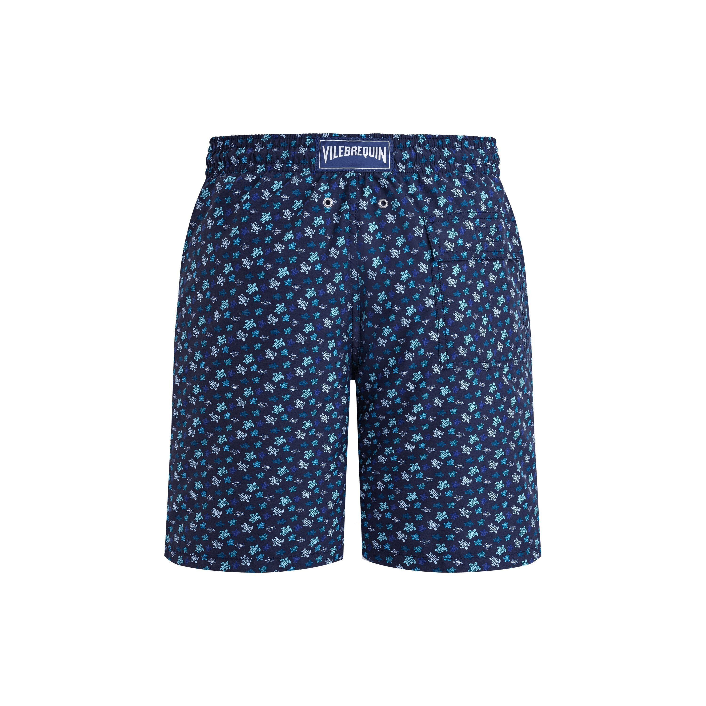 Vilebrequin Men's Micro Ronde Des Tortues Rainbow Longer Length Swim Shorts in Peacock at Nordstrom - 2