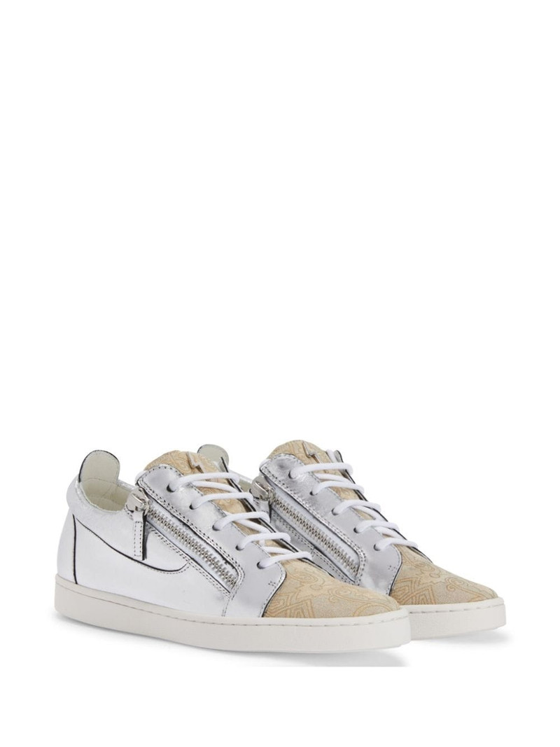 Giuseppe Zanotti Nicki metallic leather sneakers outlook