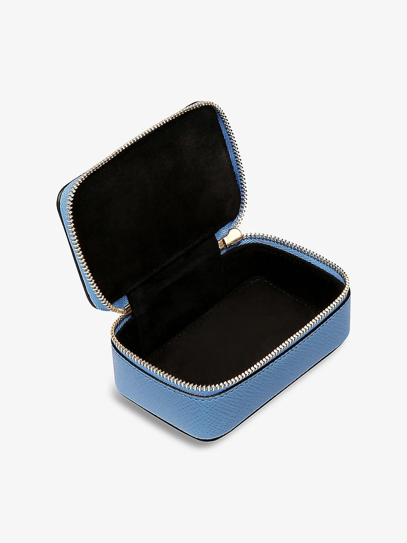Smythson Panama leather trinket case outlook