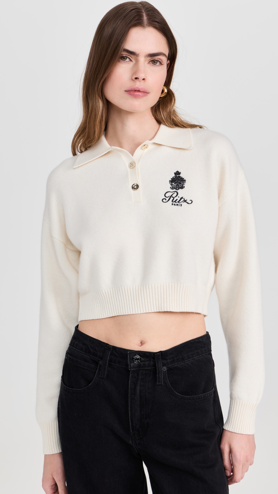 FRAME x Ritz Women’s Crest Cashmere Sweater - 6