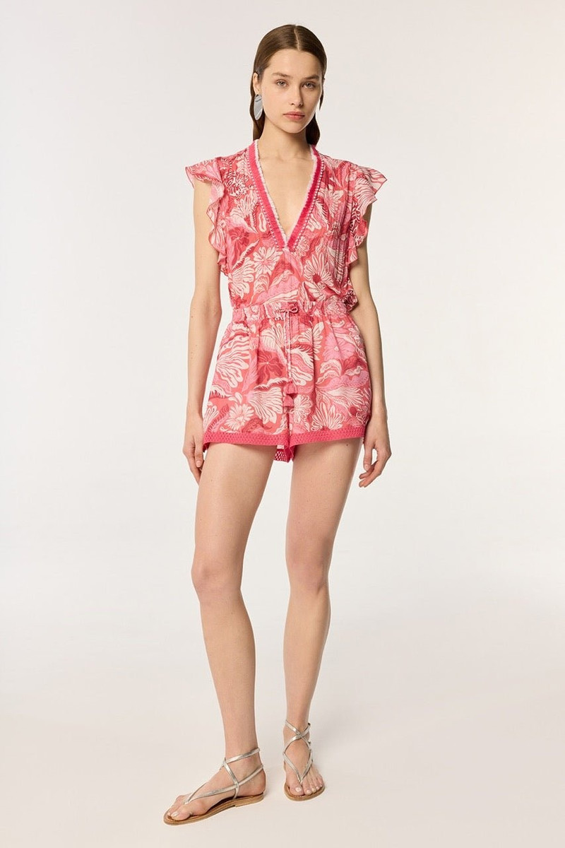 Short Jumpsuit Sasha - Pink Tiger Lily 4