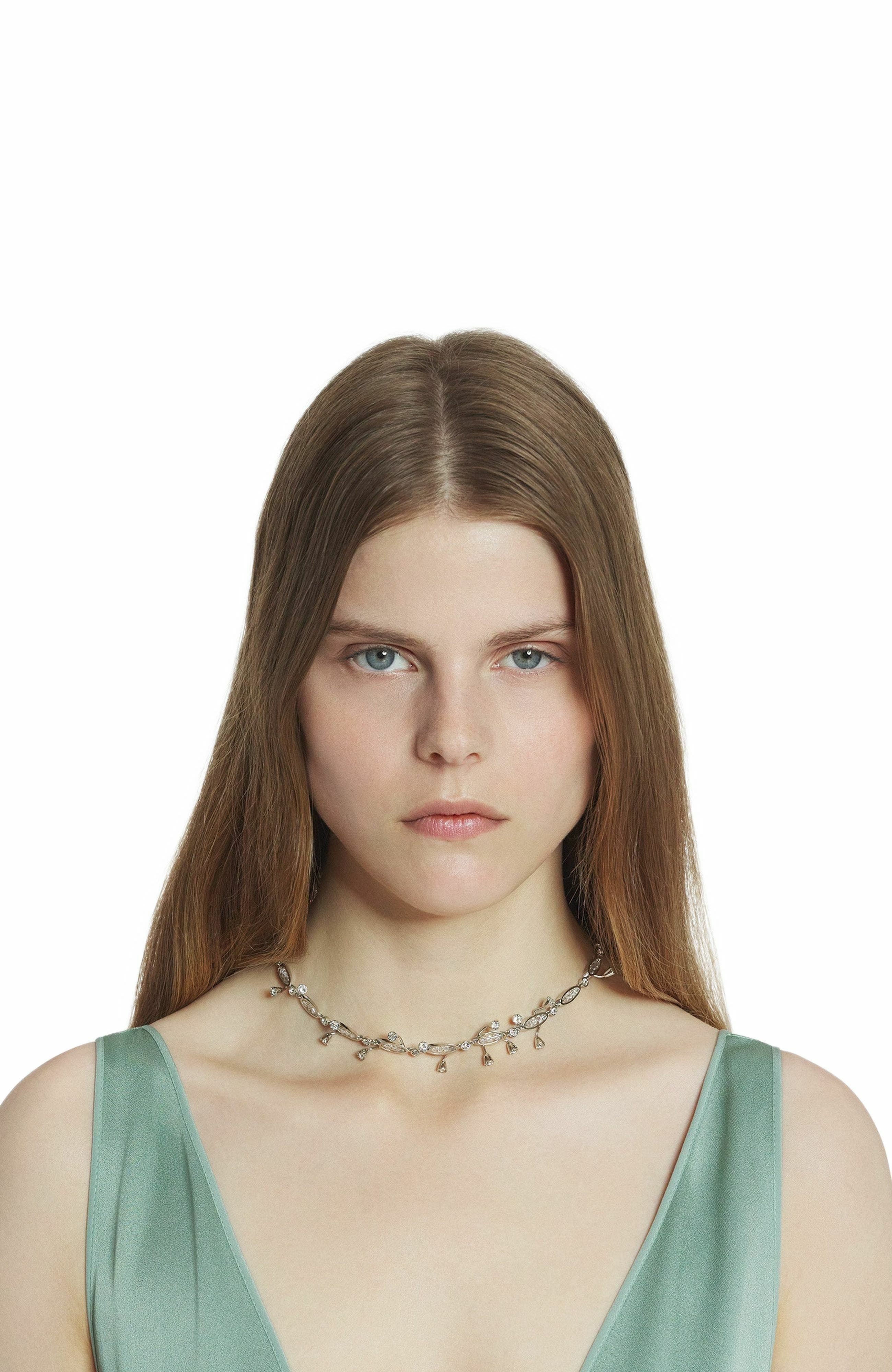 Lanvin Aede Necklace in Silver-Crystal at Nordstrom - 3