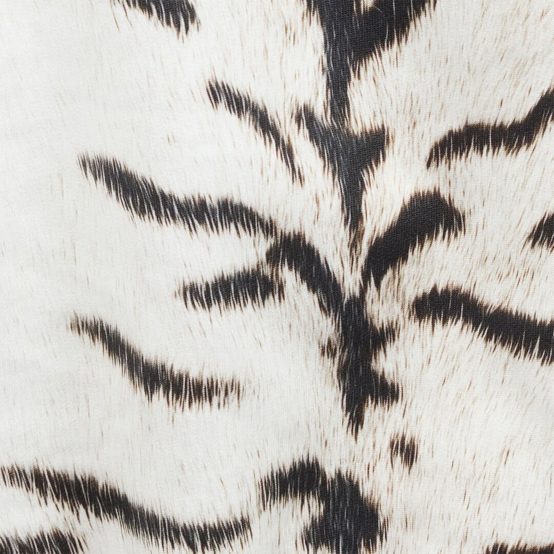 Man Sports Pants With White Tigresse OGAT X Roberto Cavalli Print - 3
