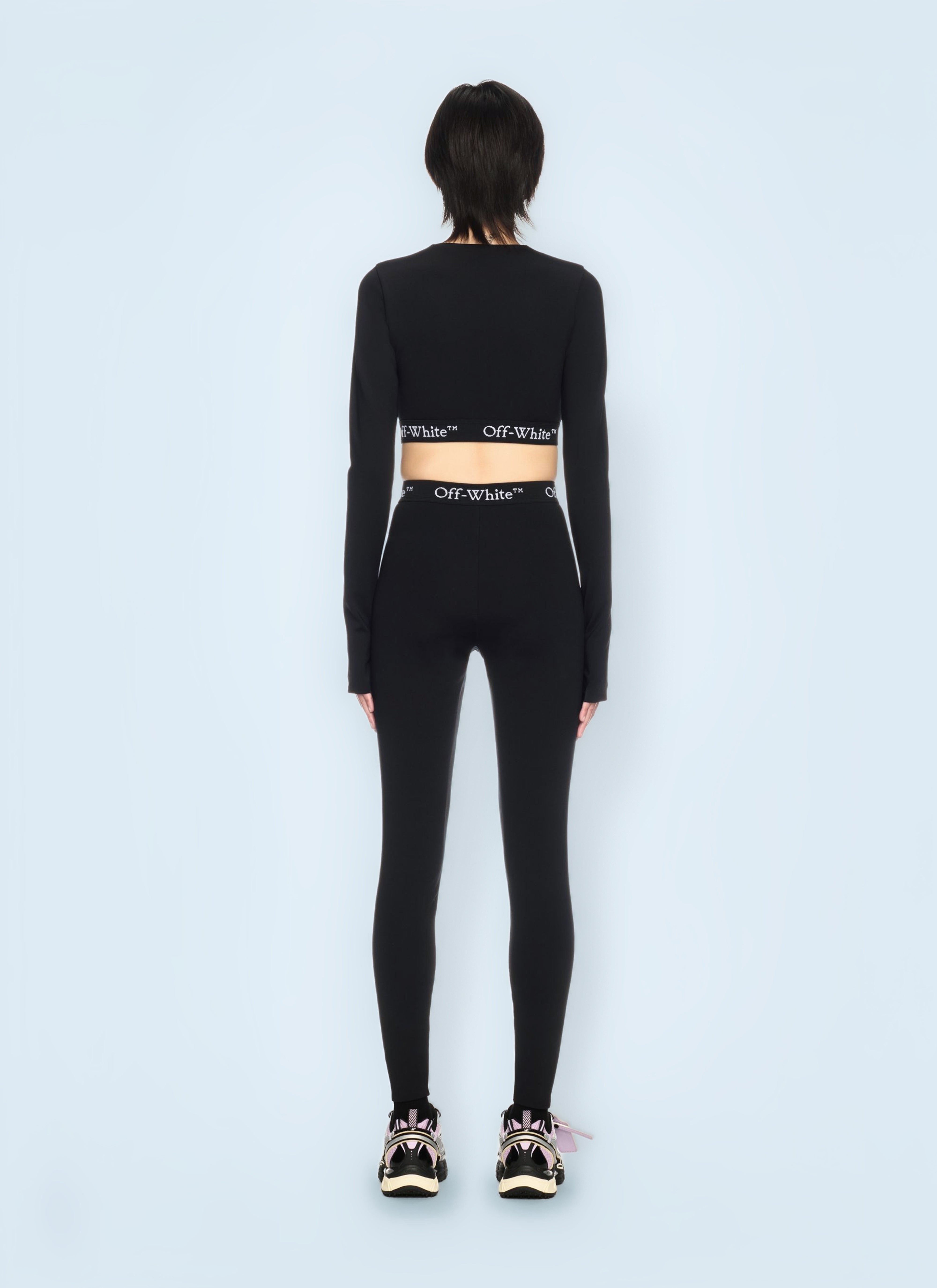 Off White Women Logo Band Leggings - 3