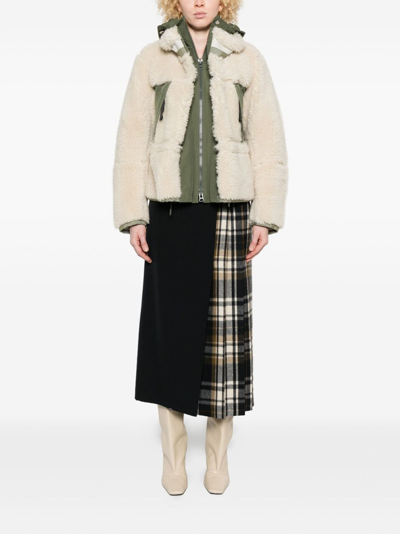 sacai hooded panelled jacket outlook