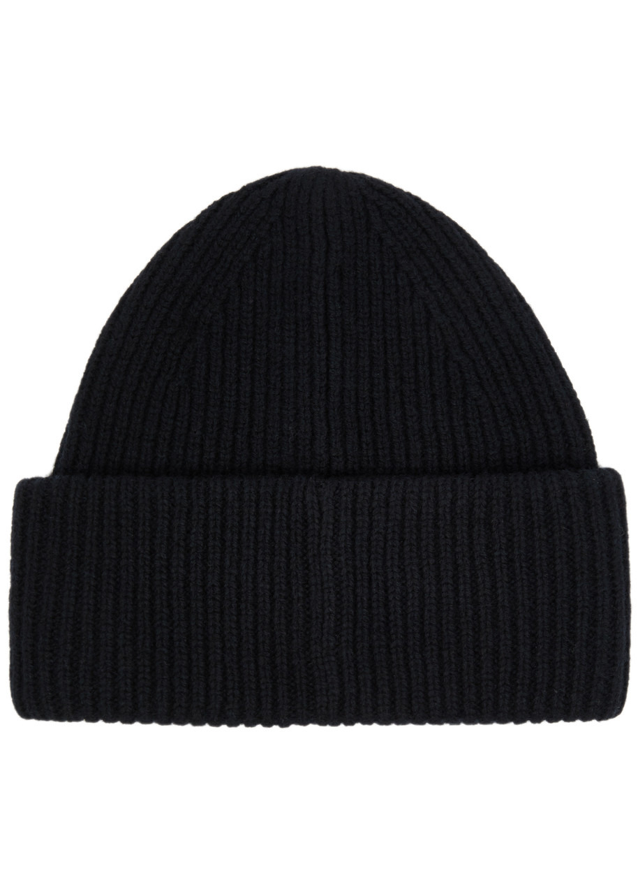 Logo ribbed wool beanie - 2