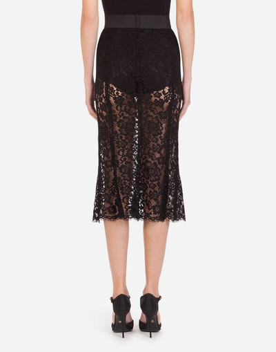 Dolce & Gabbana Long mermaid skirt in lace outlook