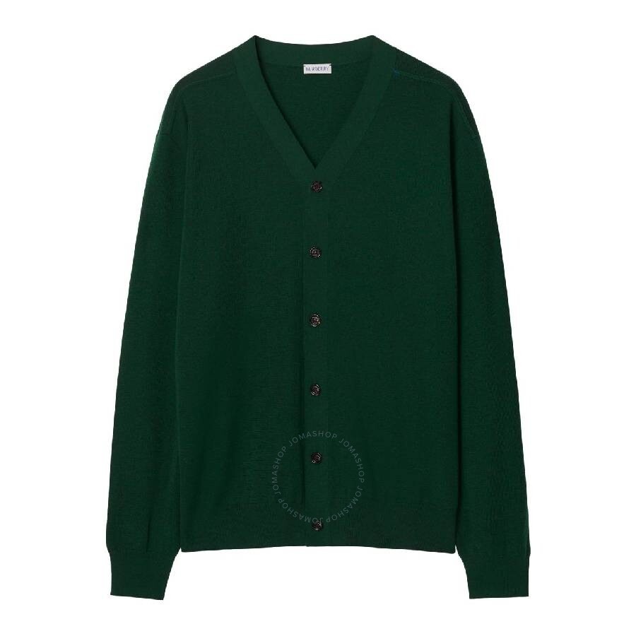 Burberry Relaxed Fit Wool V-Neck Cardigan - 1