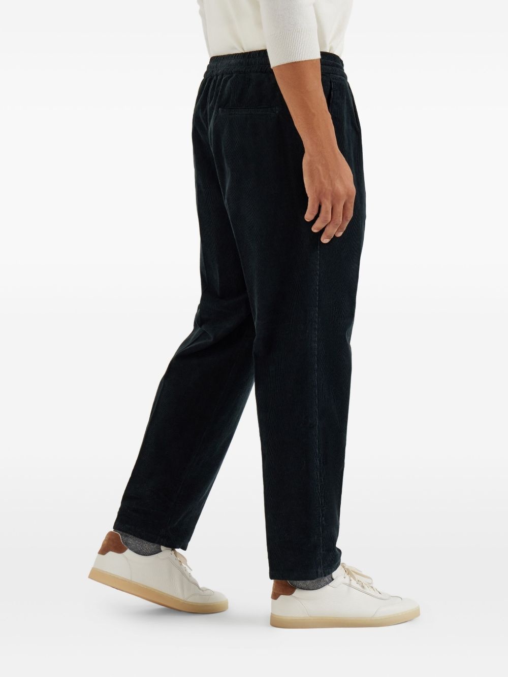 drawstring tapered trousers - 4