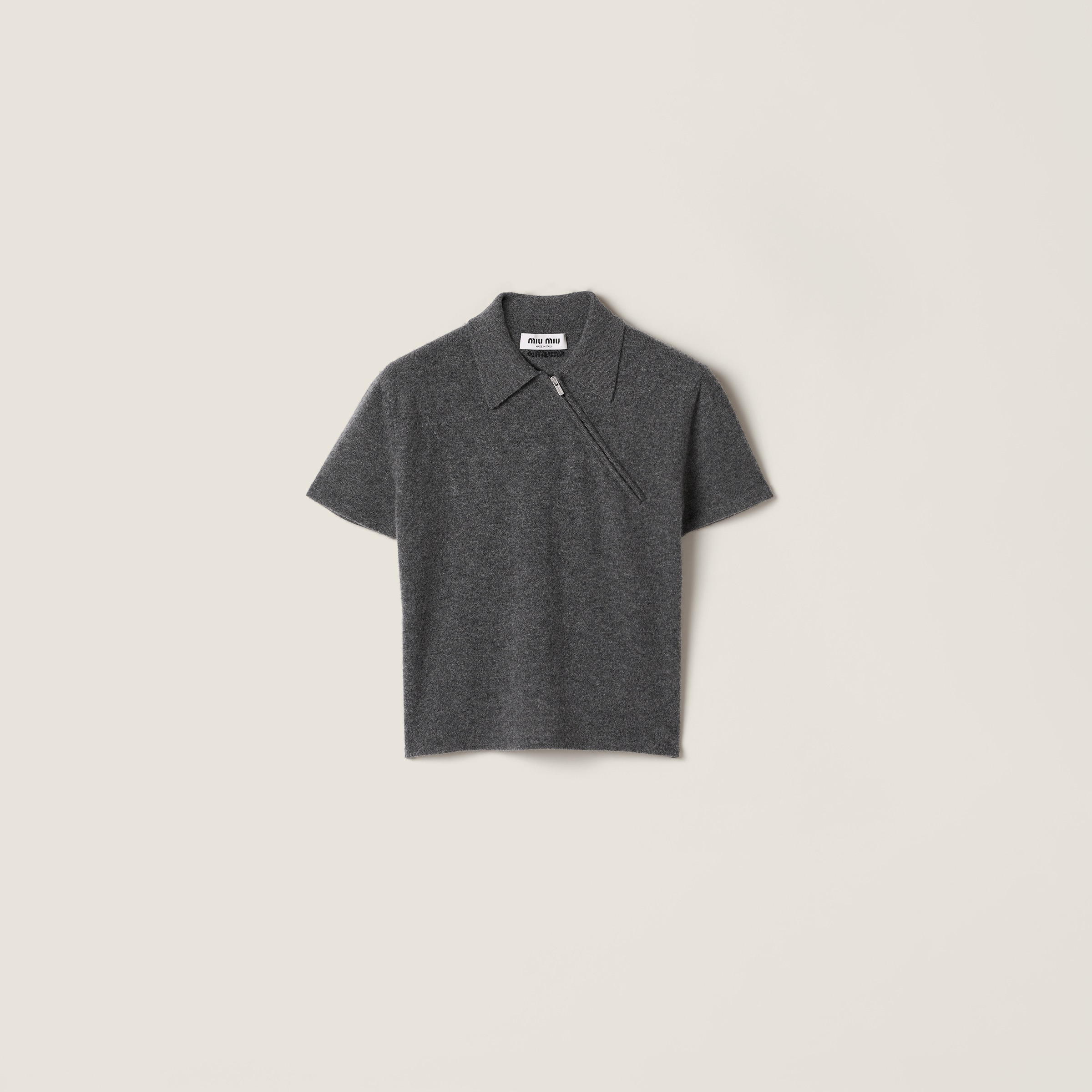 Cashmere polo shirt - 1