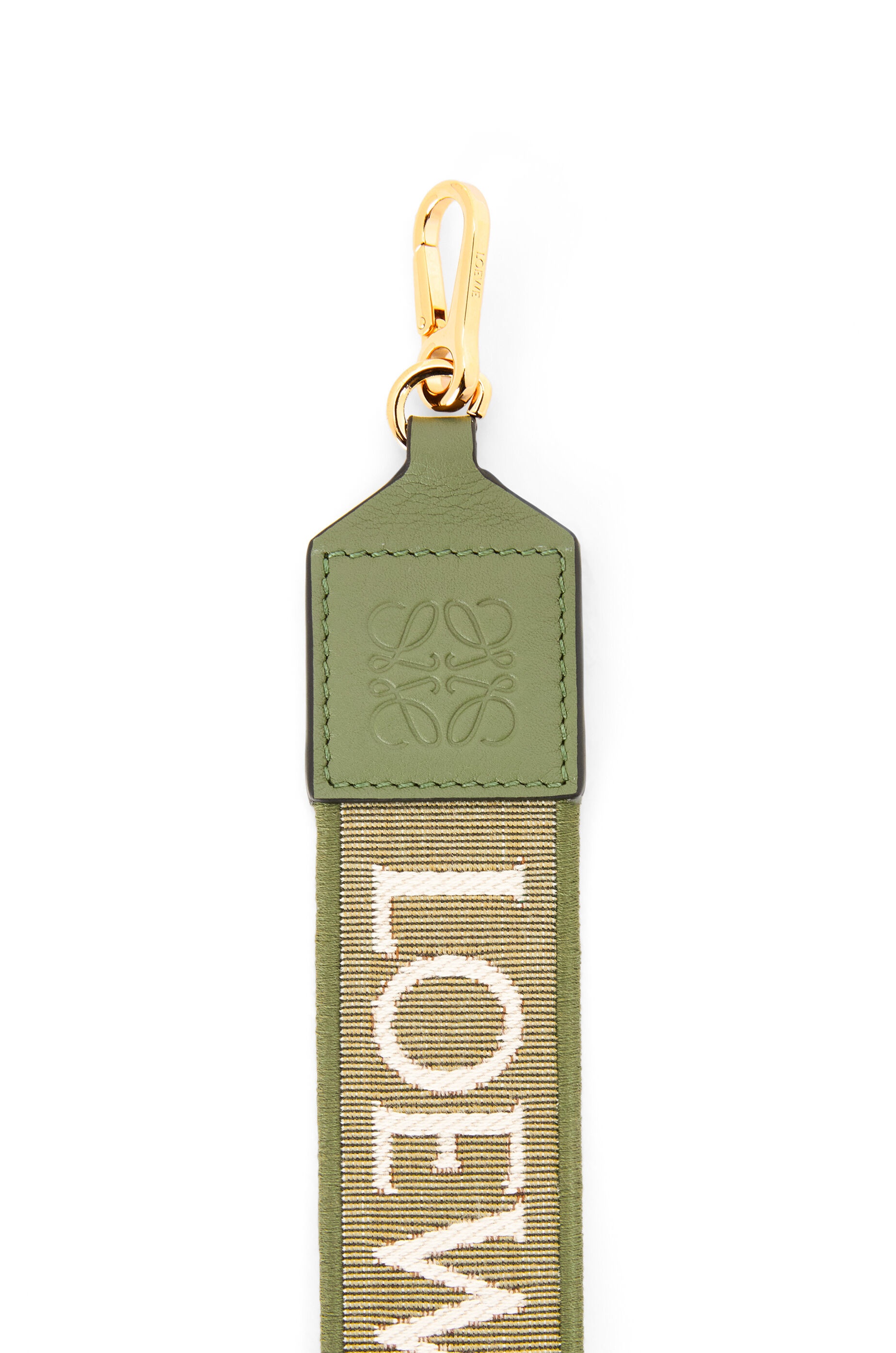 Herbarium strap in Anagram jacquard and calfskin - 2