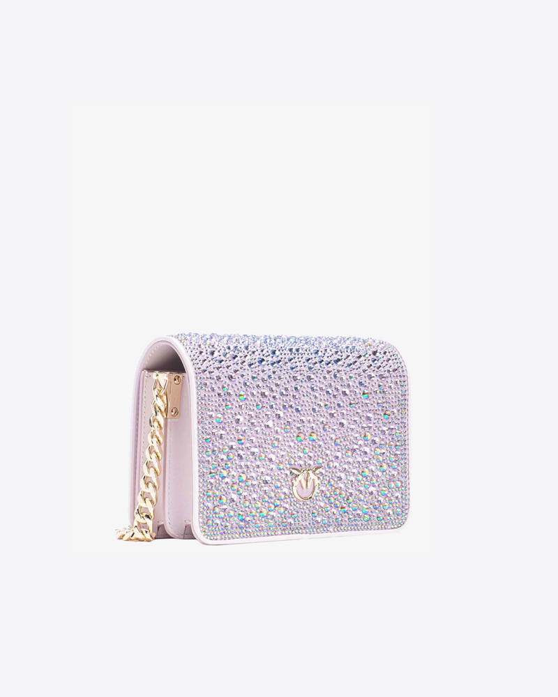 PINKO PINKO GALLERIA FULL-RHINESTONE MINI LOVE BAG CLICK outlook