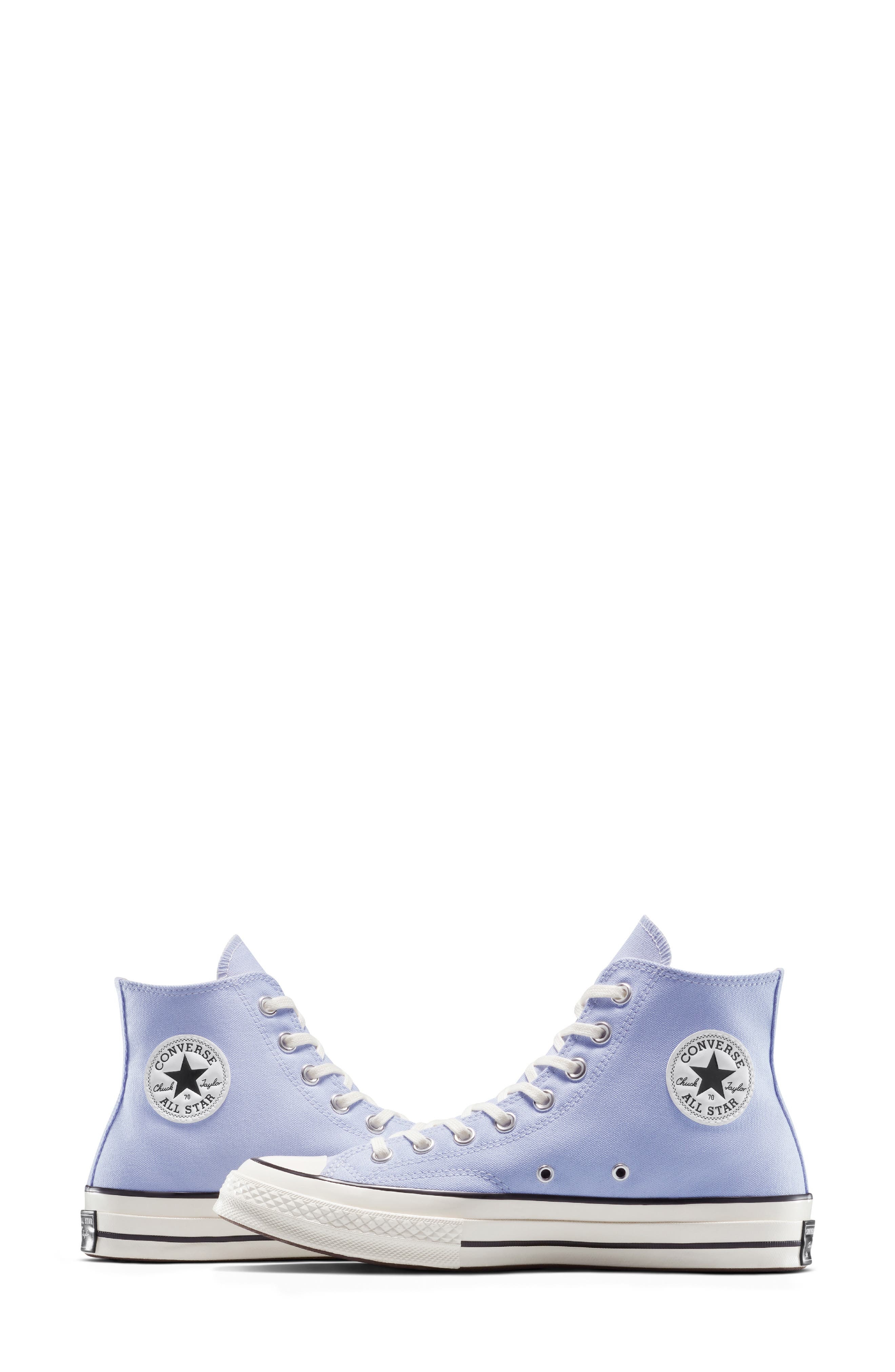 Converse Gender Inclusive Chuck 70 High Top Sneaker in Blueberry Ice/Egret/Black at Nordstrom - 9