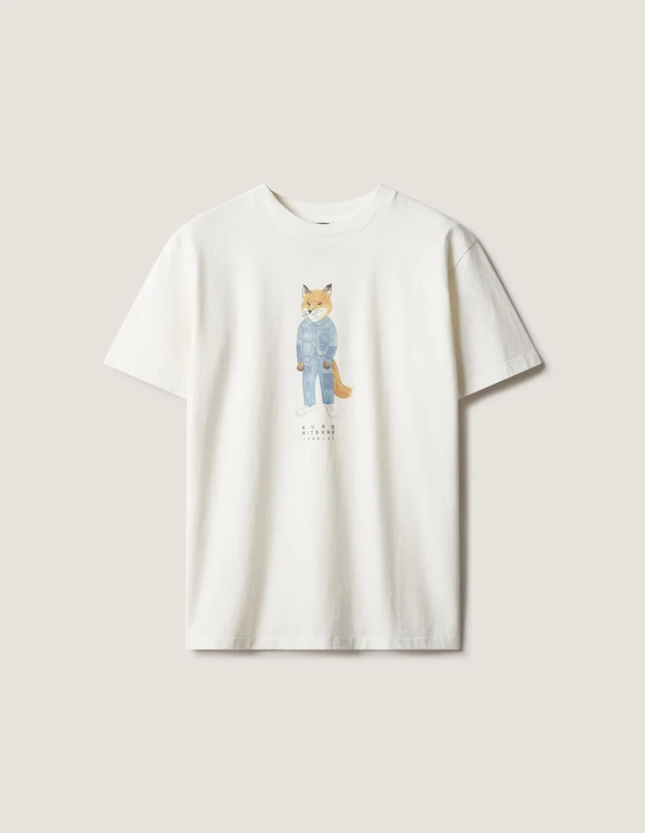 MAISON KITSUNE X KURO THE CRAFTED FOX TEE - 1