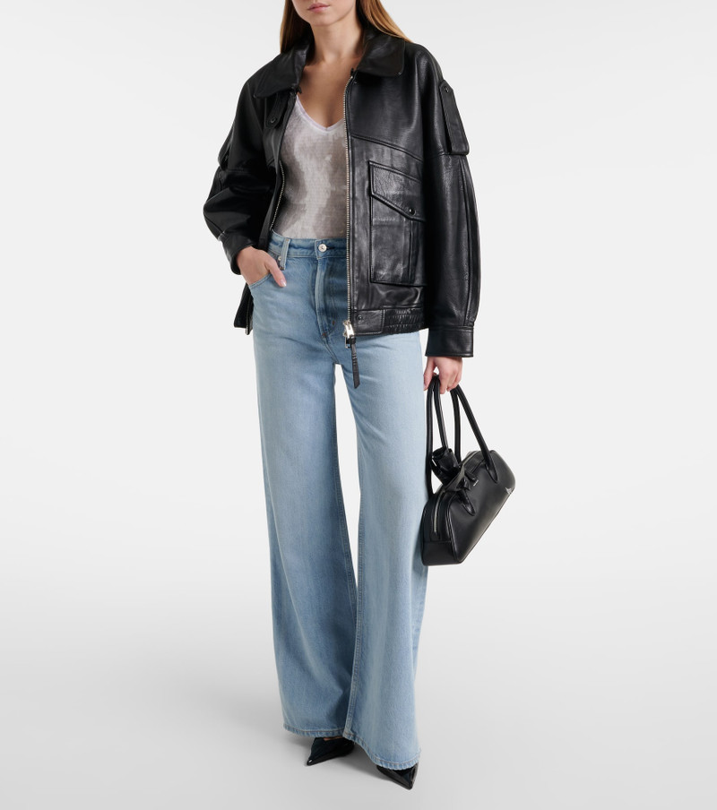 NORMA KAMALI Fara sequined semi-sheer mesh bodysuit outlook