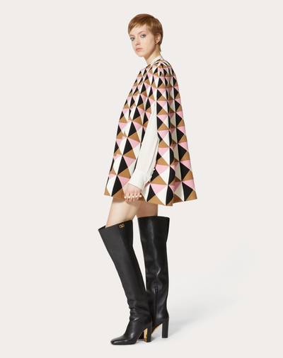 Valentino EMBROIDERED COMPACT DRAP CAPE outlook