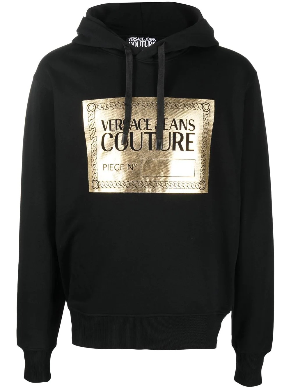 logo-print detail hoodie - 1