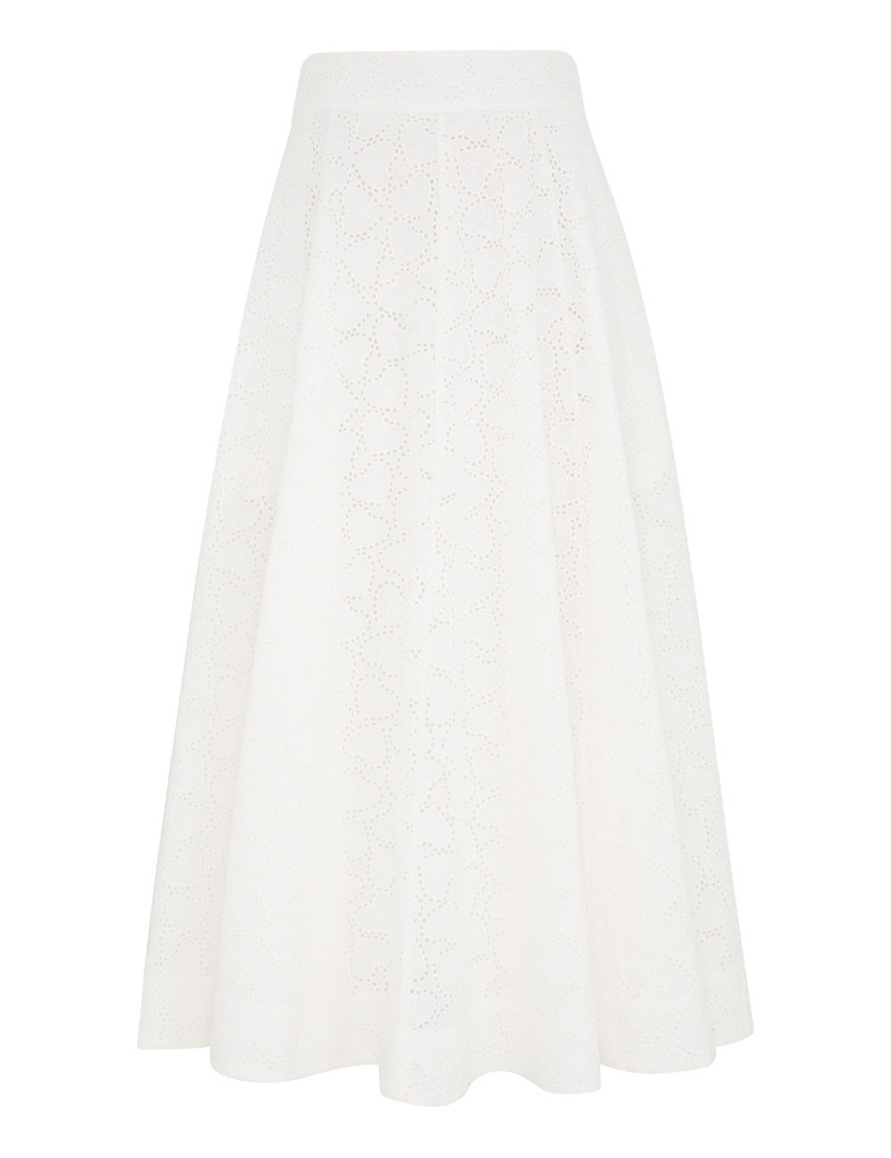 CRUSH EMBROIDERED MIDI SKIRT 1