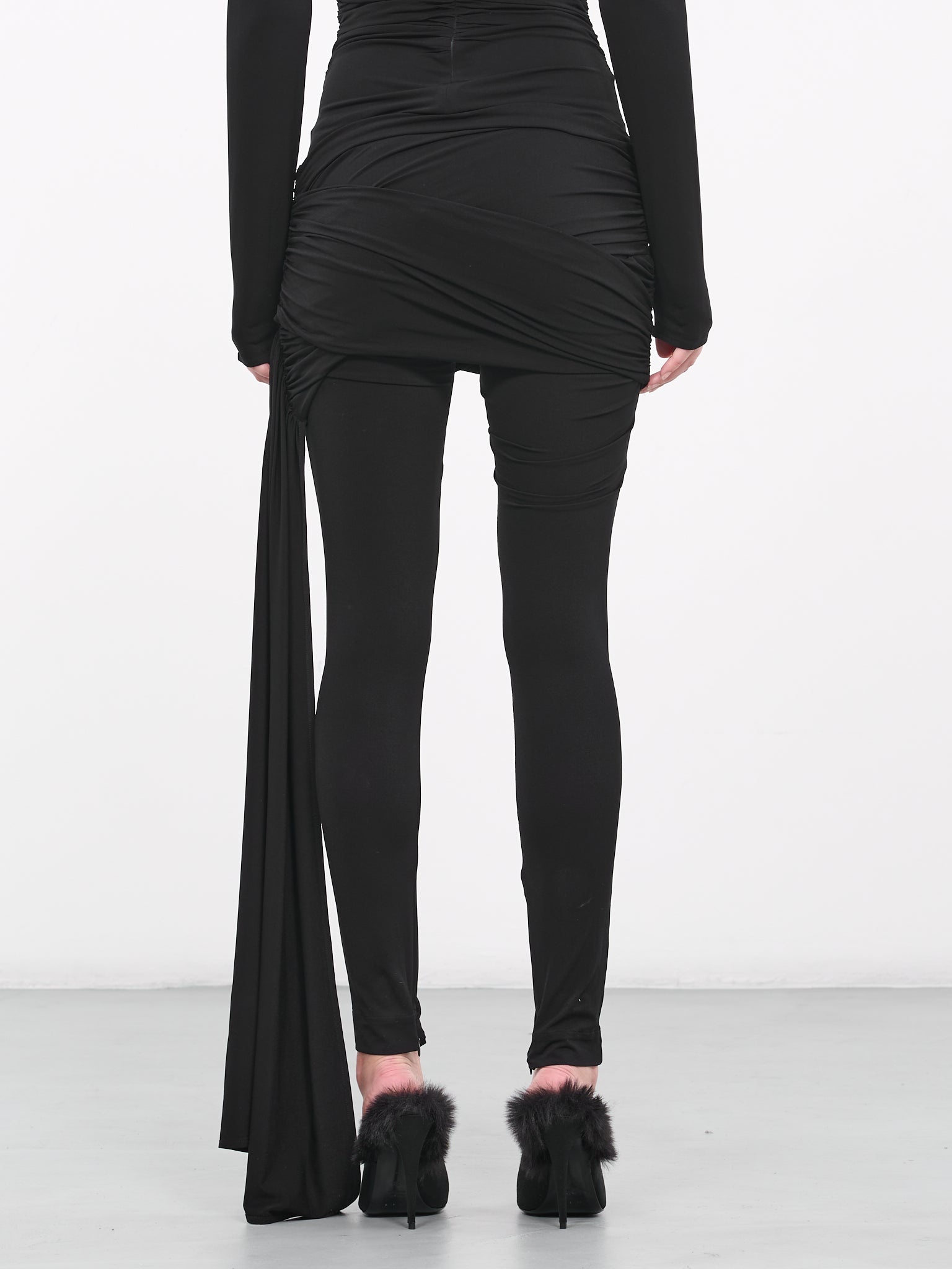 Sash Detail Jersey Leggings - 3
