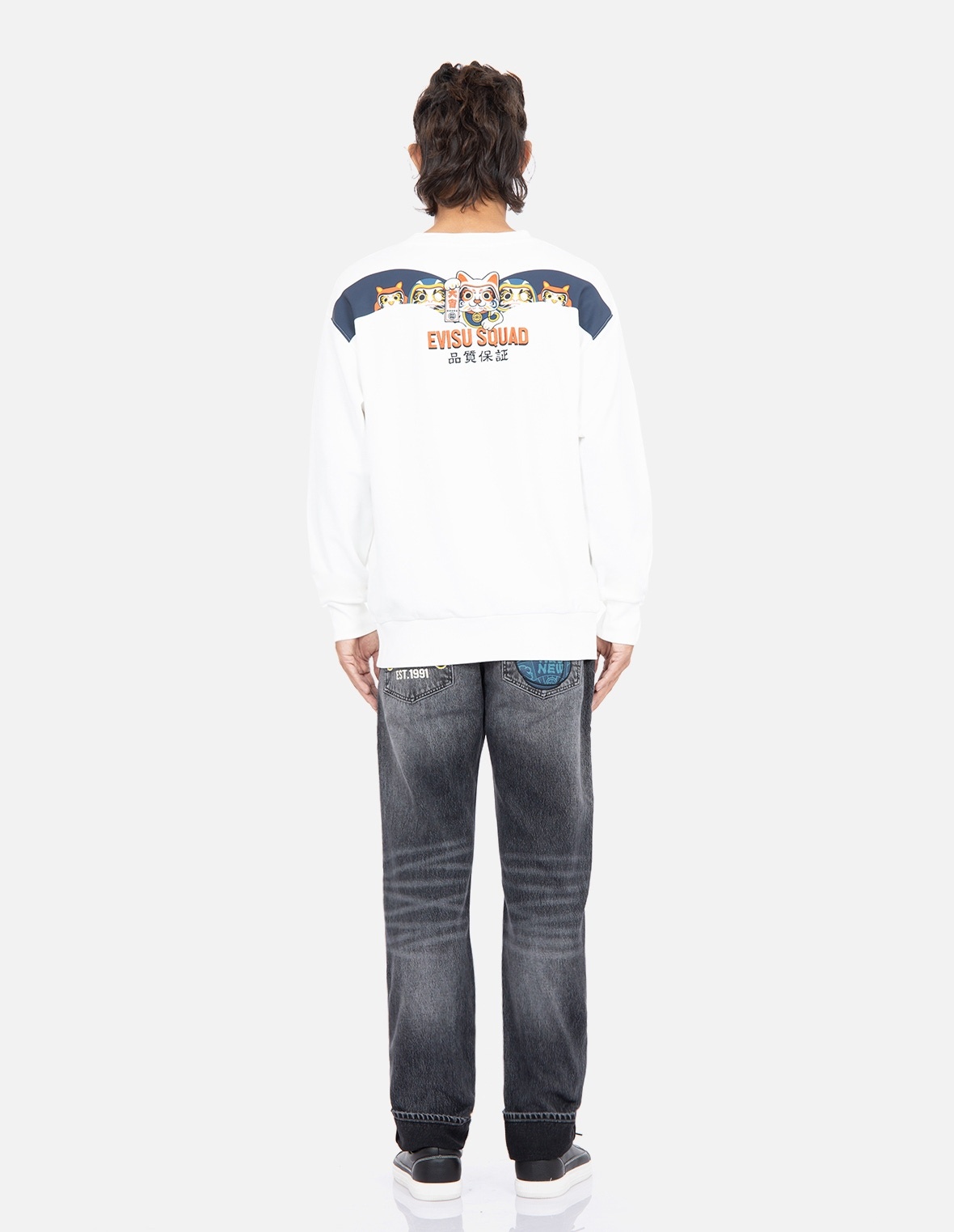 EVISU SQUAD DAICOCK PRINT SWEATSHIRT - 5