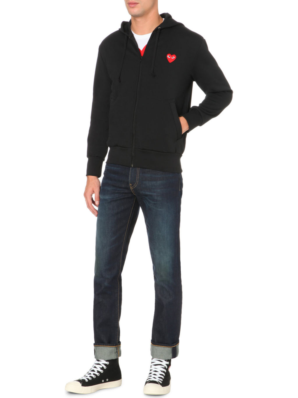 Play heart logo jersey hoody - 3