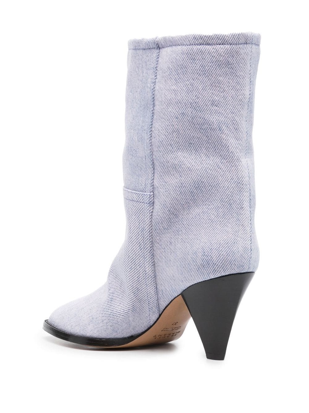 90mm pointed suede ankle boots - 3