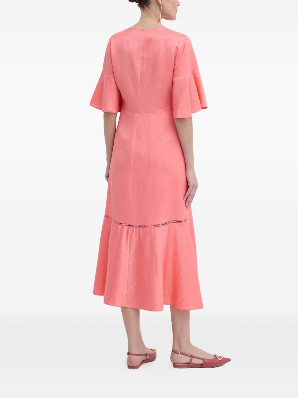 bell-sleeve dress - 4