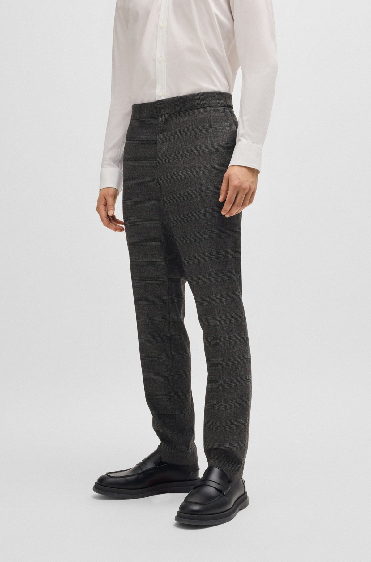 THREE-PIECE SLIM-FIT SUIT IN CHECKED FLANNEL - 6
