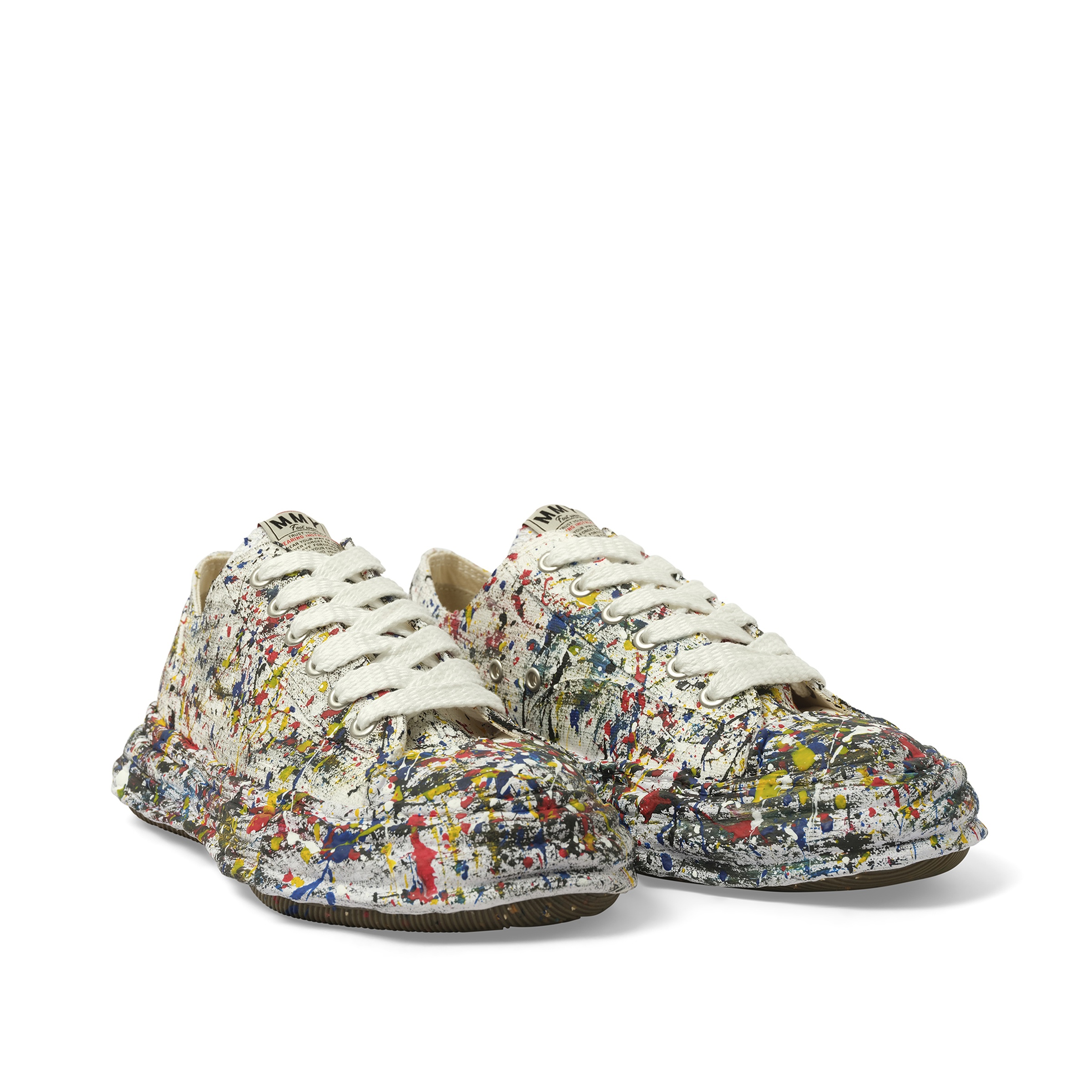 Peterson 23 OG Paint Splatter Sneaker in White - 3