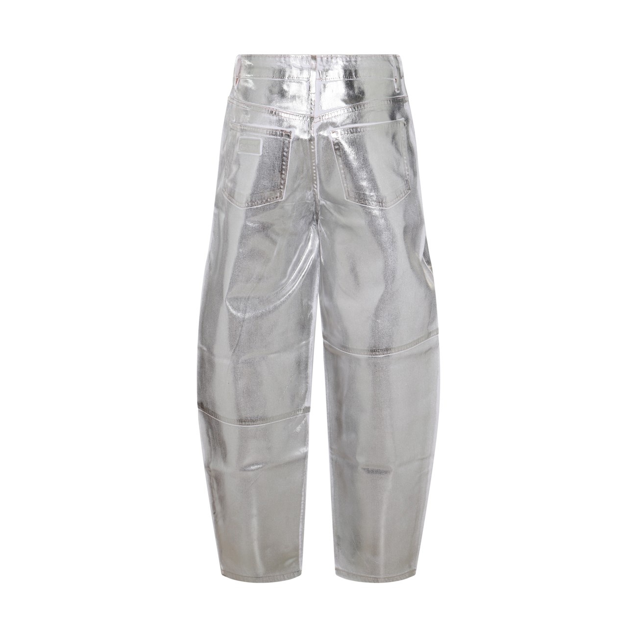 silver cotton jeans - 2