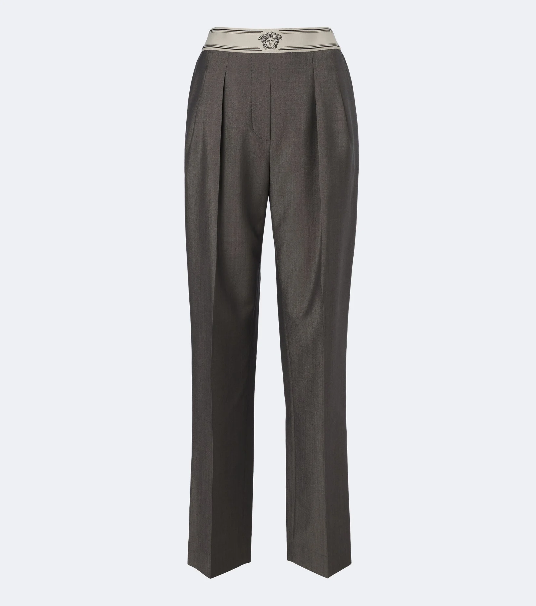 Wool and mohair straight pants - 1