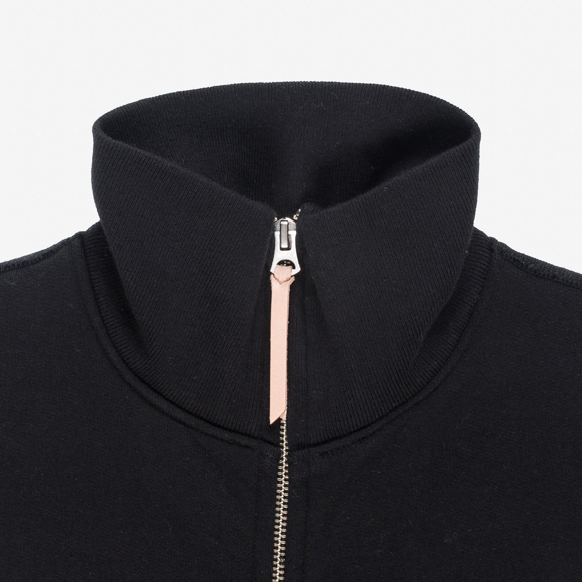 IHSW-11-BLK 14oz Ultra Heavyweight Loopwheel Cotton Zip Up Sweater - Black - 12