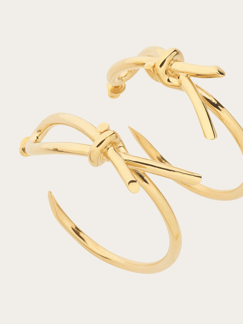 FERRAGAMO Earrings with asymmetric bow outlook