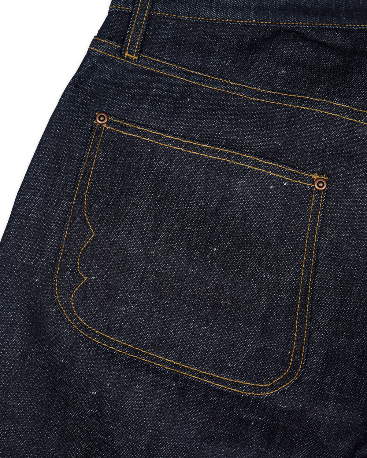 Type 00 14oz Selvedge Hemp Blend Denim - Indigo - 6