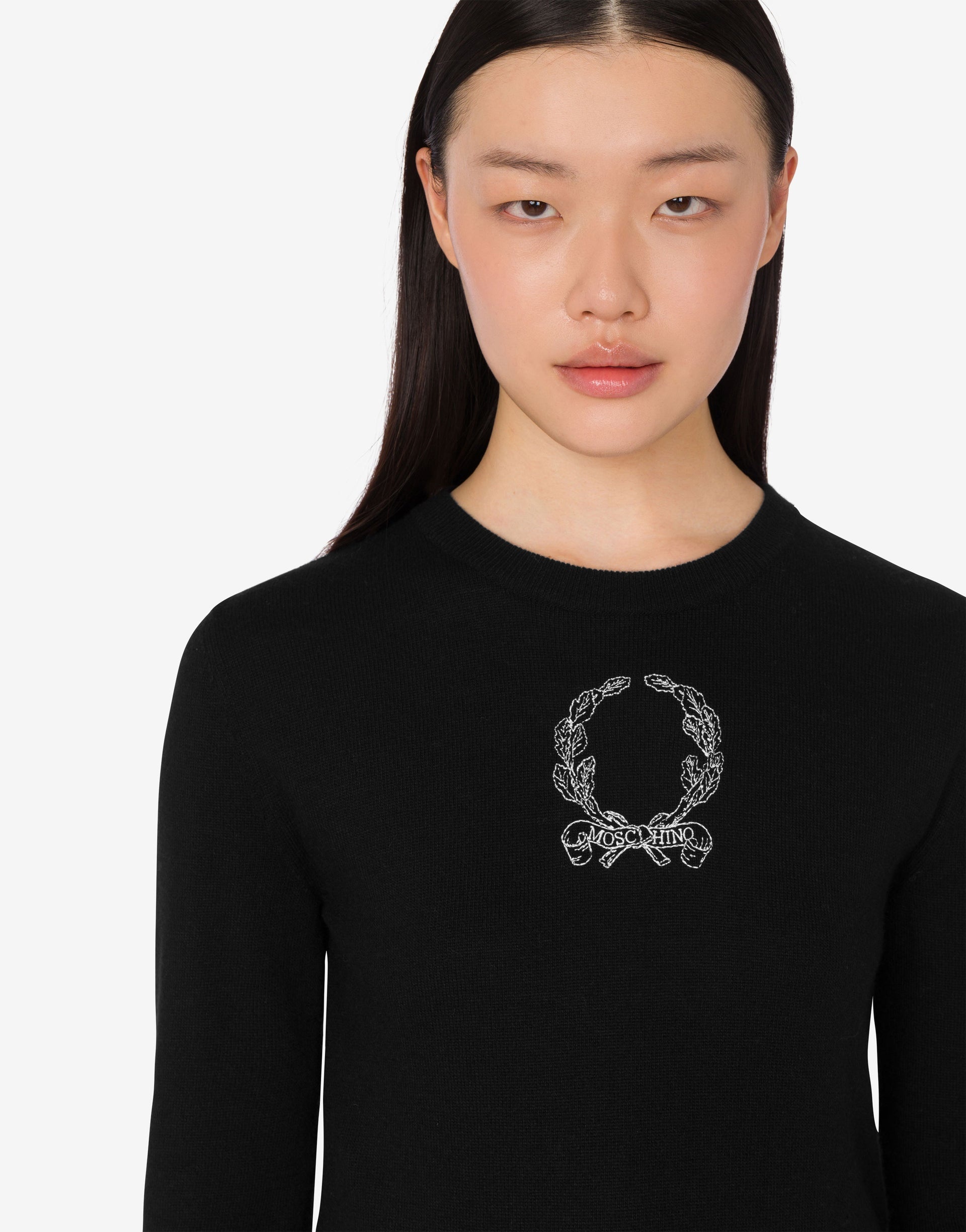 WOOL BLEND PULLOVER LAUREL CROWN - 4