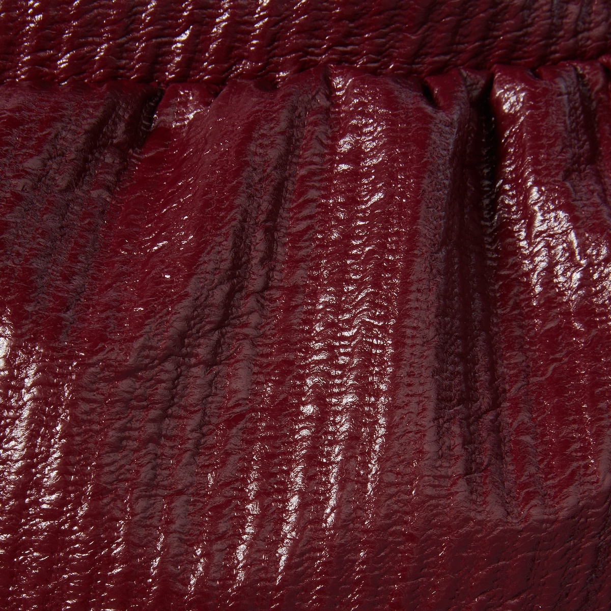 Diagonal coated wool mini skirt - 6