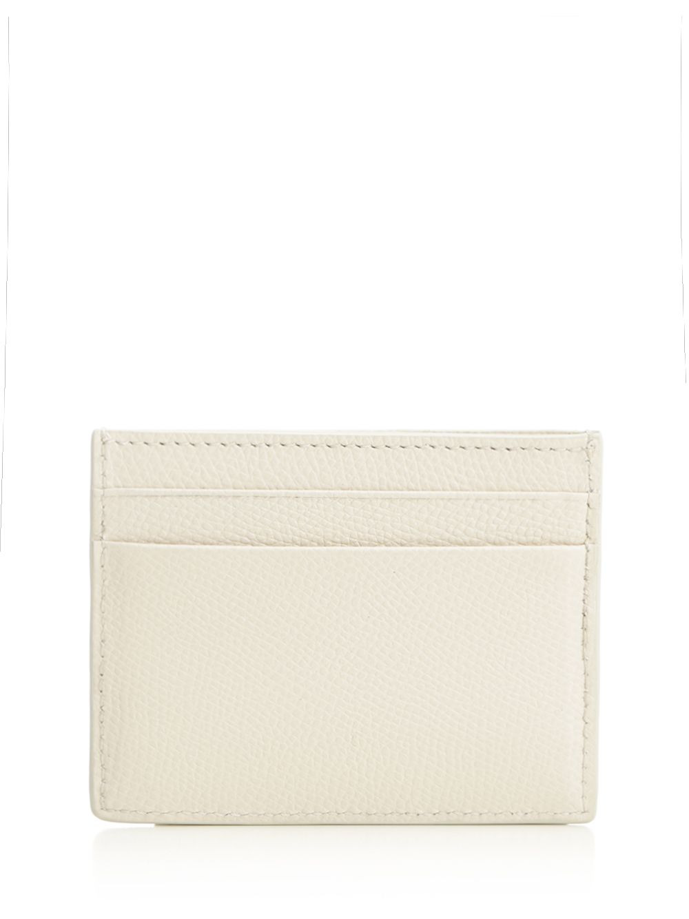 Card Holder | Vlogo Signature. | Vit. Soft Grain/A.Brass Logo Wallets White - 3