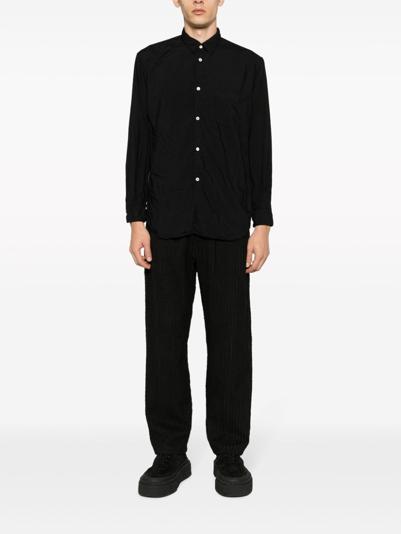 Comme des Garçons SHIRT zip-embellished long-sleeve shirt outlook
