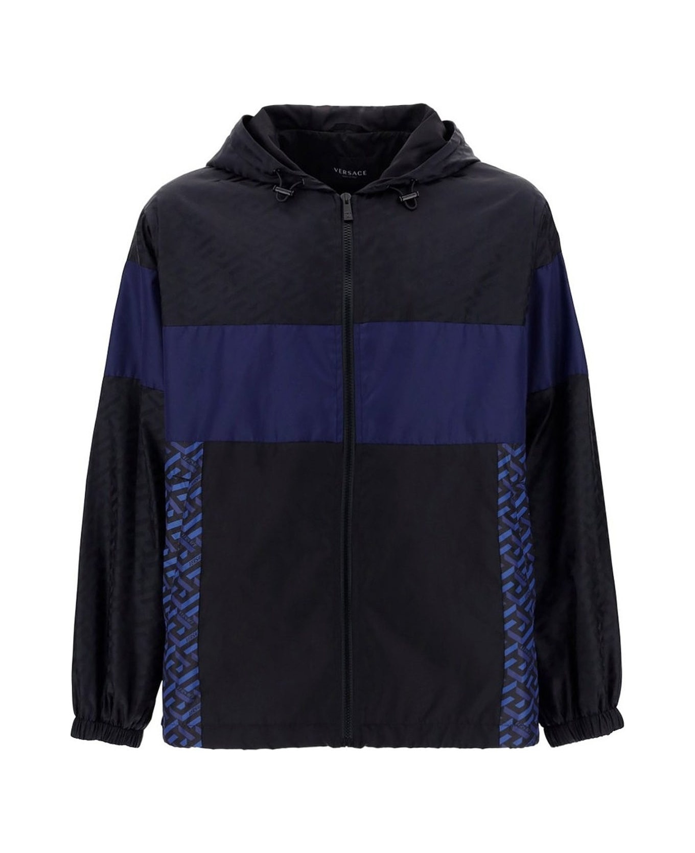 Hooded Windbreaker Jacket - 1