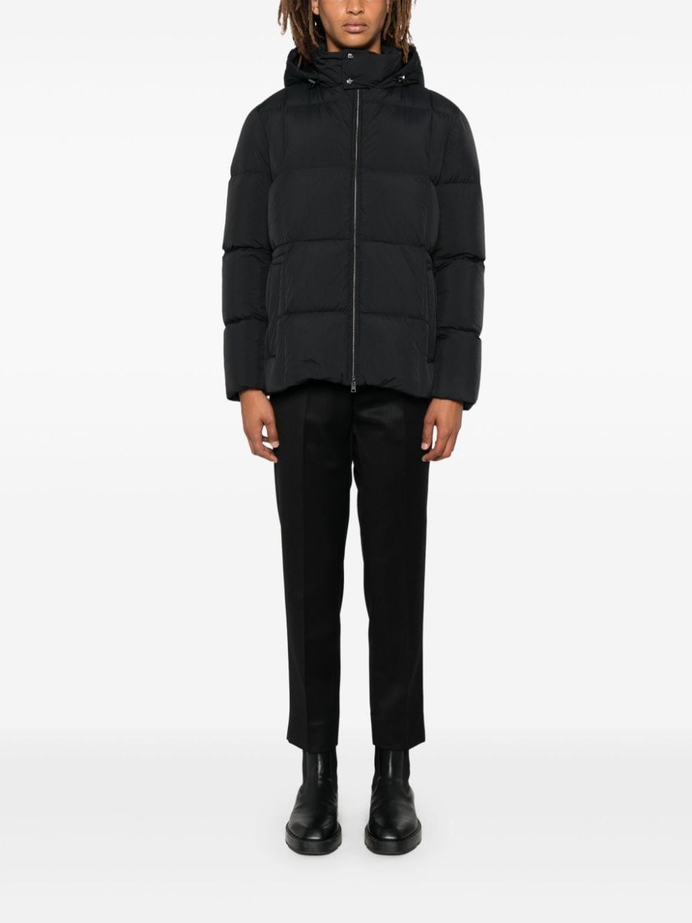 hooded puffer jacket - 2
