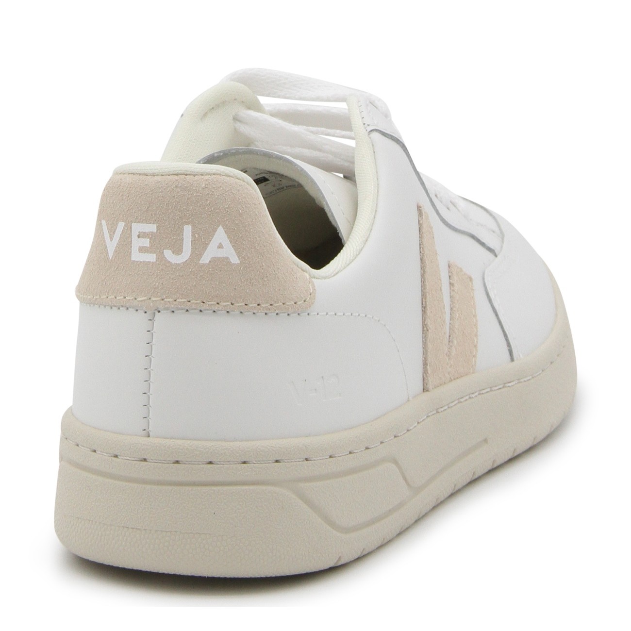 white and pink leather v - 12 sneakers - 3