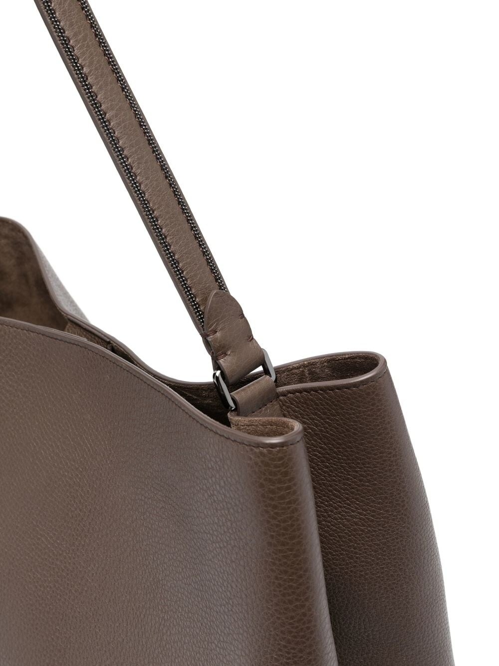 grained-leather tote bag - 4