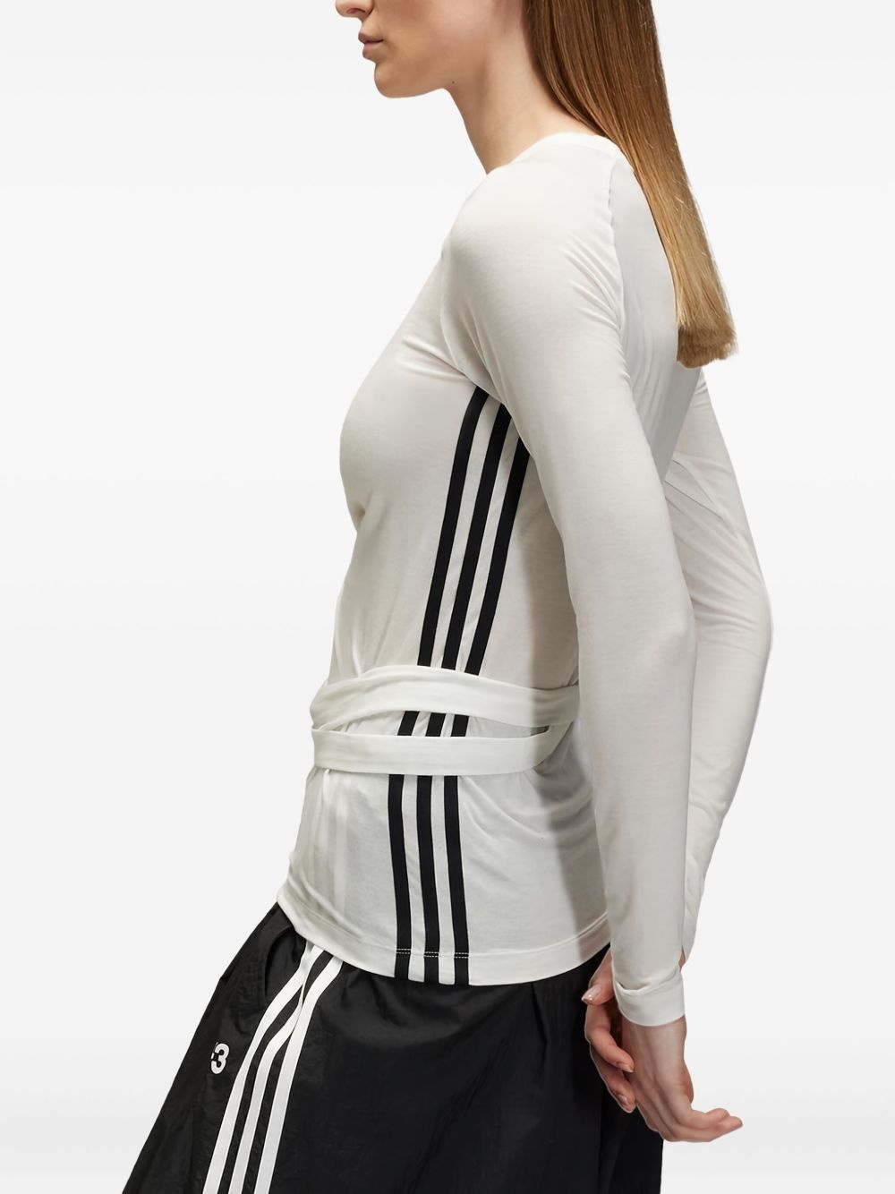 tie-fastening T-shirt - 3