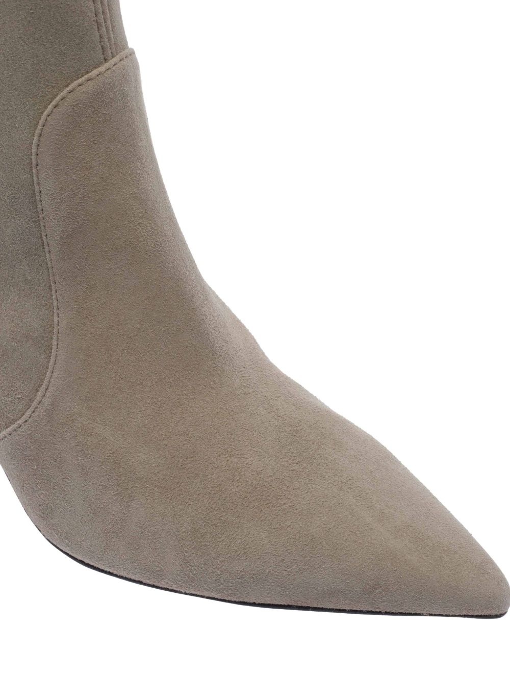75mm suede heeled boots - 4
