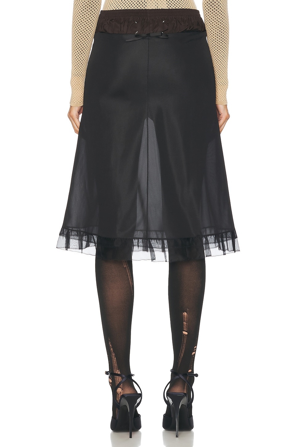 Sheer Midi Skirt - 4