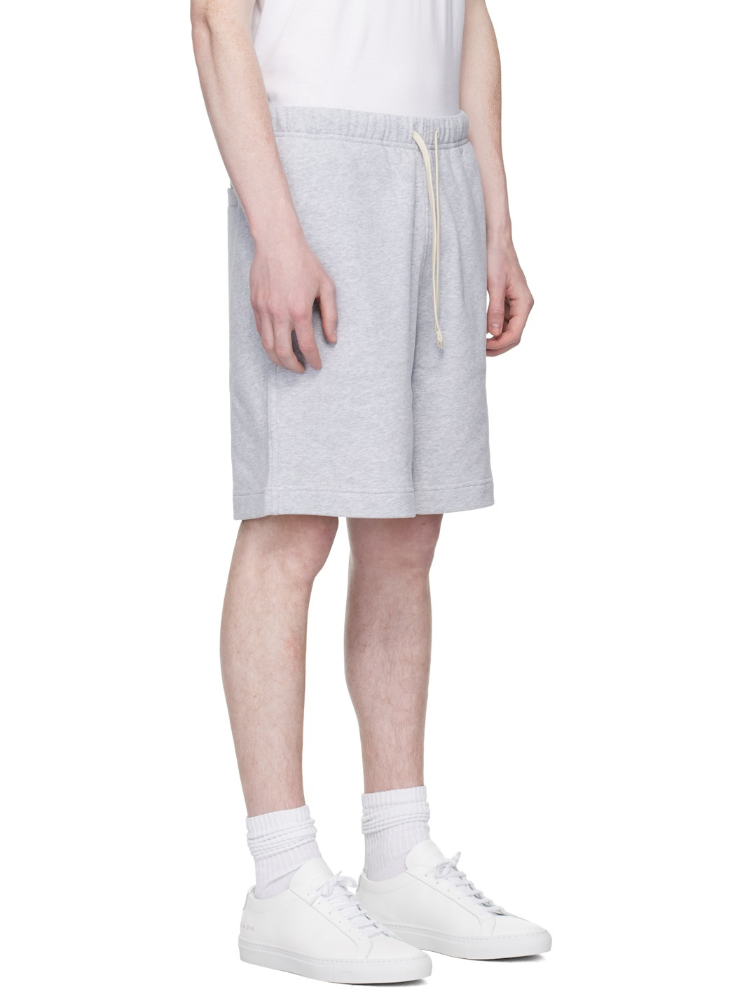 Gray BECKHAM Edition Cotton Terry Shorts - 2