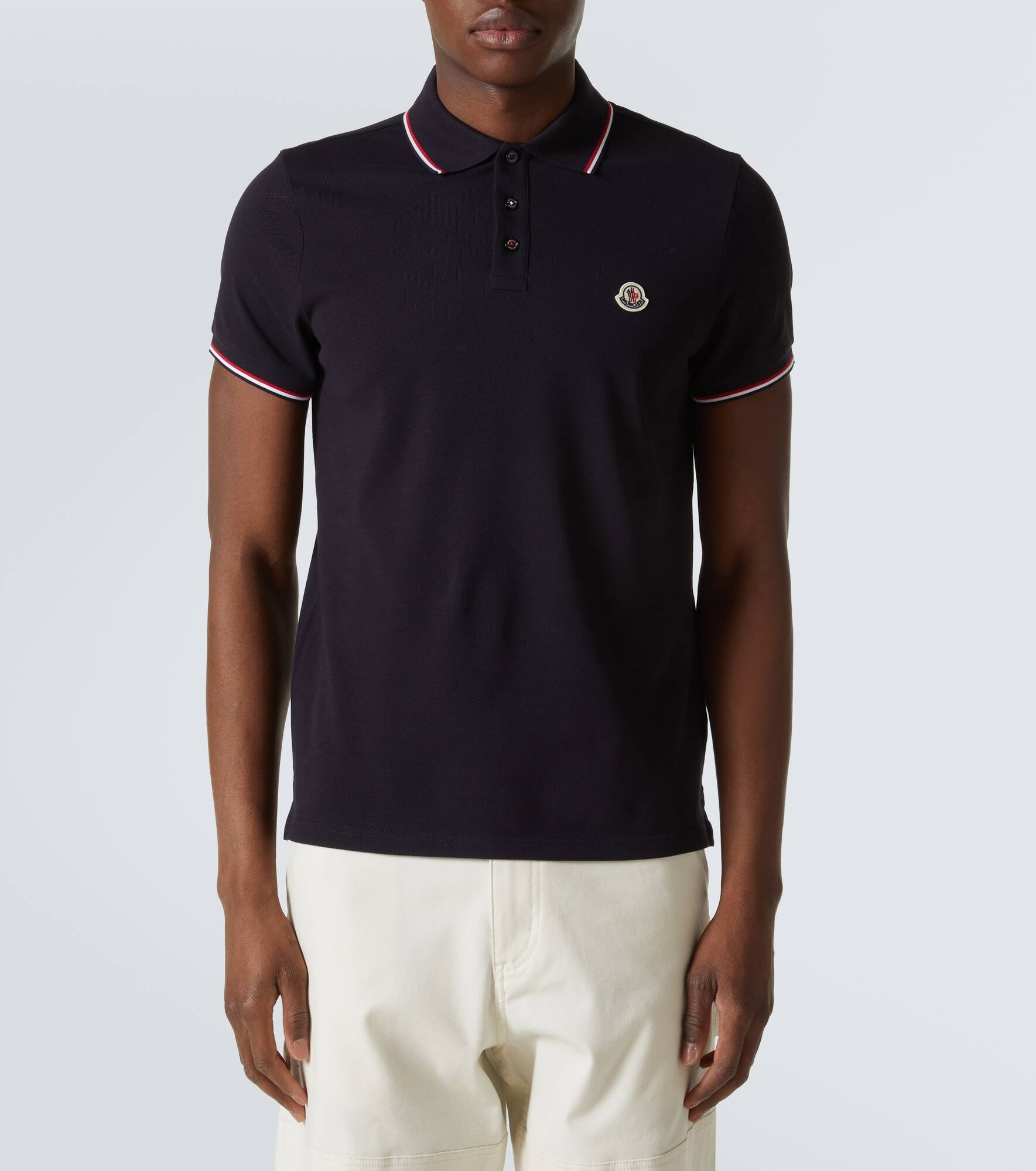 Logo cotton piqué polo shirt - 3